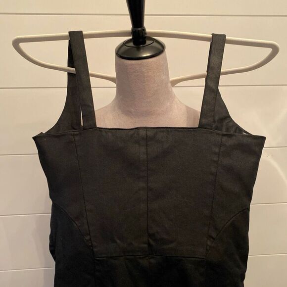 7 For All Mankind Women's Coated Flare Sexy  Stretchy Jumpsuit Size S NWT $398 - Picture 6 of 9